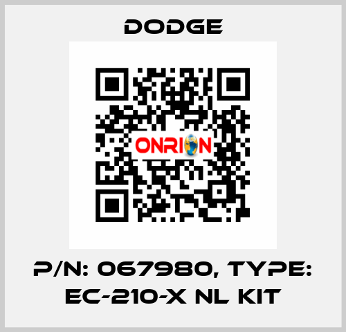 p/n: 067980, Type: EC-210-X NL KIT Dodge
