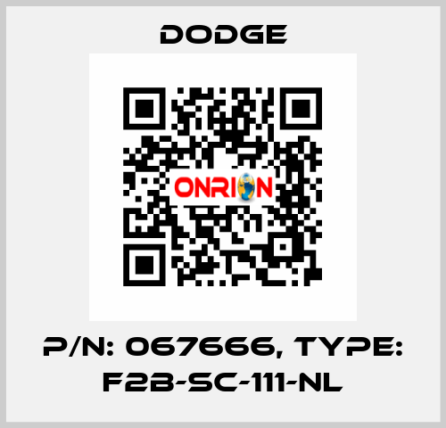 p/n: 067666, Type: F2B-SC-111-NL Dodge