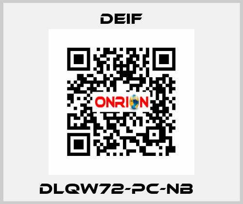 DLQW72-PC-NB   Deif