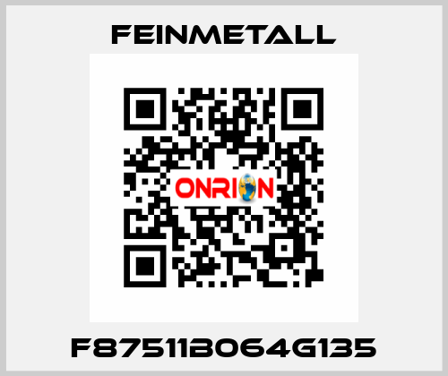 F87511B064G135 FEINMETALL