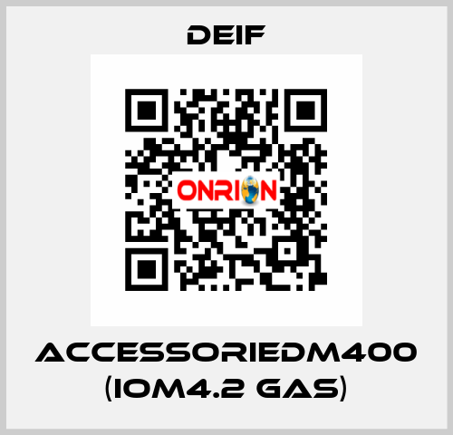 AccessorieDM400 (IOM4.2 GAS) Deif