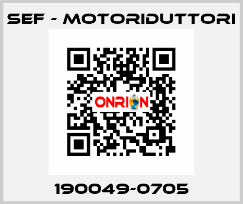 190049-0705 SEF - MOTORIDUTTORI