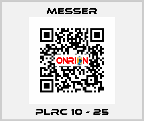 PLRC 10 - 25 Messer