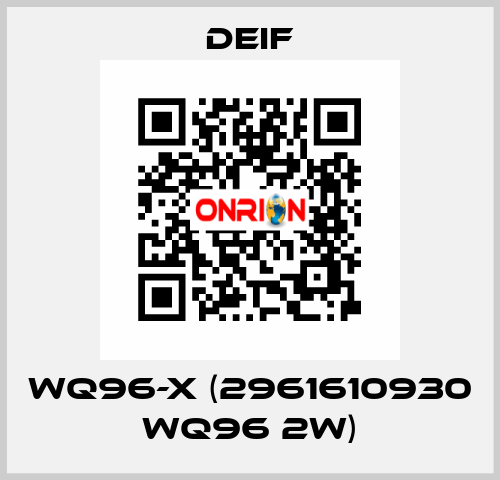 WQ96-x (2961610930 WQ96 2W) Deif