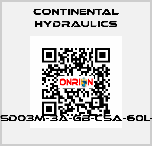 VSD03M-3A-GB-CSA-60L-C Continental Hydraulics