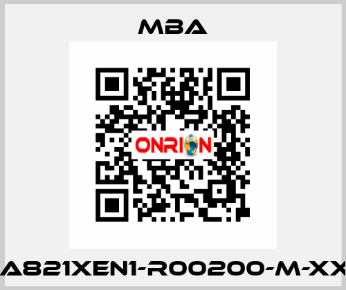 MBA821XEN1-R00200-M-XXXX MBA