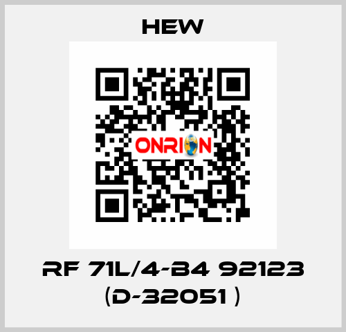 RF 71L/4-B4 92123 (D-32051 ) HEW