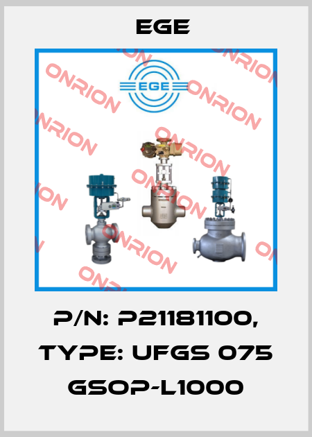 p/n: P21181100, Type: UFGS 075 GSOP-L1000 Ege
