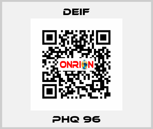 PHQ 96 Deif