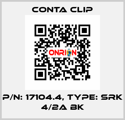 P/N: 17104.4, Type: SRK 4/2A BK Conta Clip