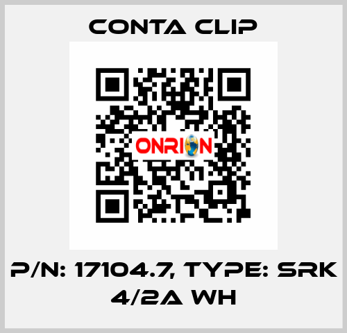 P/N: 17104.7, Type: SRK 4/2A WH Conta Clip