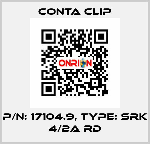 P/N: 17104.9, Type: SRK 4/2A RD Conta Clip