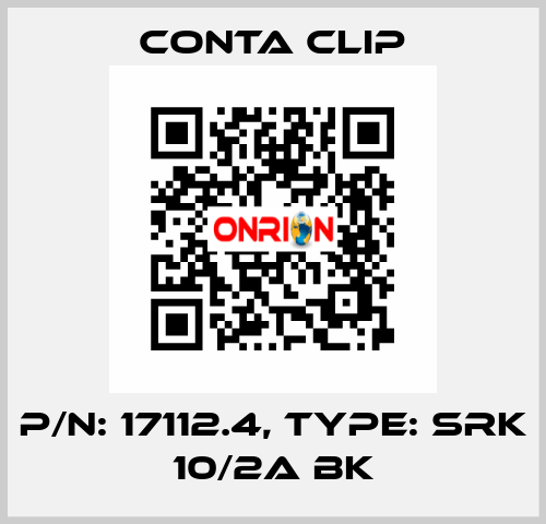 P/N: 17112.4, Type: SRK 10/2A BK Conta Clip