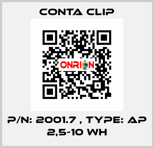 P/N: 2001.7 , Type: AP 2,5-10 WH Conta Clip