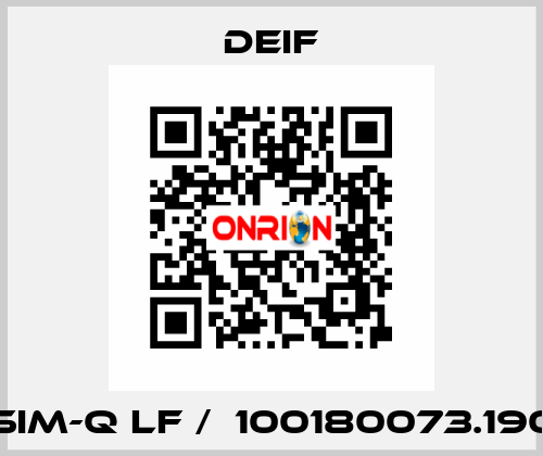 SIM-Q LF /  100180073.190 Deif