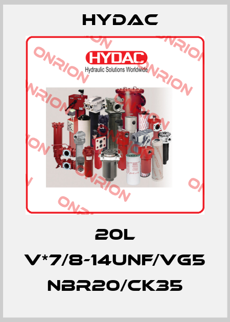 20L V*7/8-14UNF/VG5 NBR20/CK35 Hydac