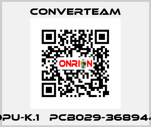 DPU-K.1   PCB029-368944 Converteam