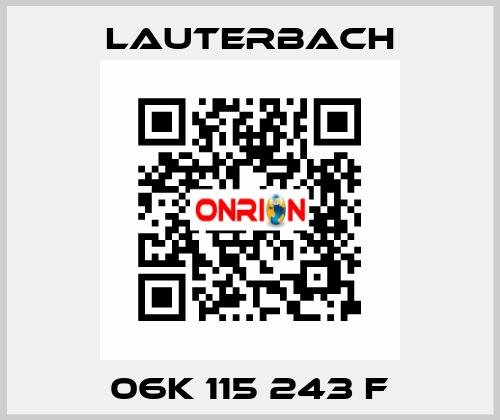 06K 115 243 F Lauterbach