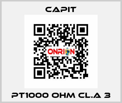 PT1000 OHM CL.A 3 Capit