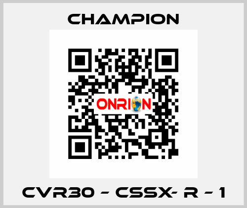 CVR30 – CSSX- R – 1 Champion