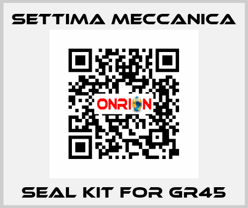 Seal kit for GR45 Settima Meccanica