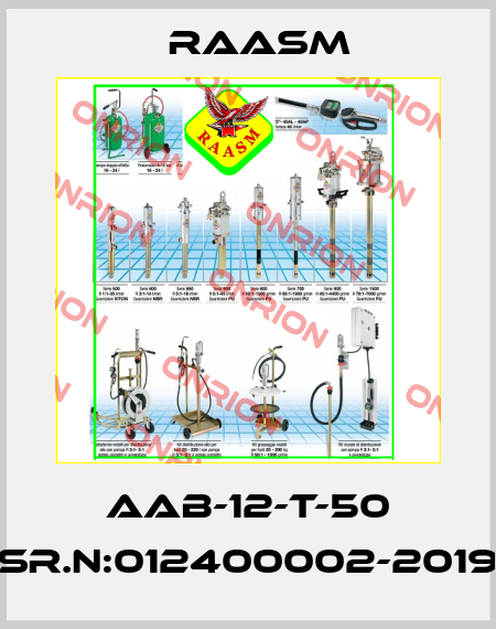 AAB-12-T-50 Sr.N:012400002-2019 Raasm