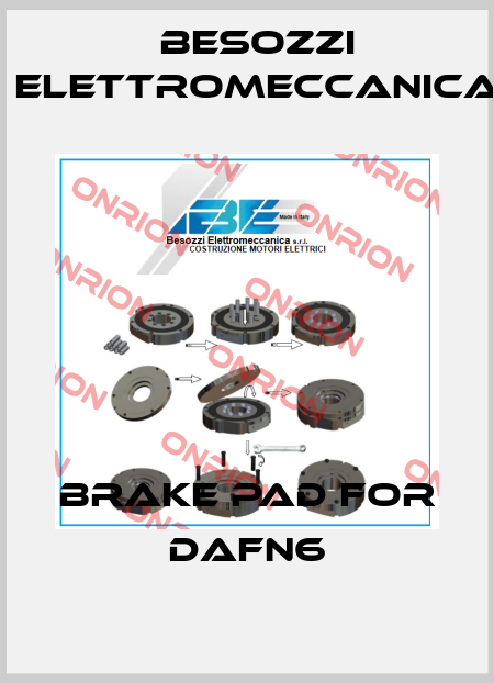 brake pad for DAFN6 Besozzi Elettromeccanica