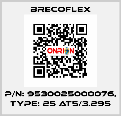 P/N: 9530025000076, Type: 25 AT5/3.295 Brecoflex