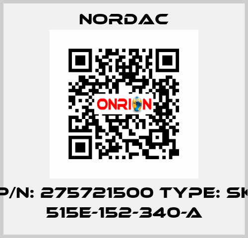 P/N: 275721500 Type: SK 515E-152-340-A NORDAC