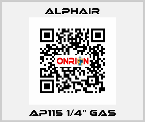 AP115 1/4" GAS Alphair