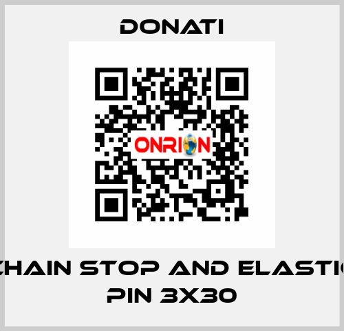 Chain stop and elastic pin 3x30 Donati