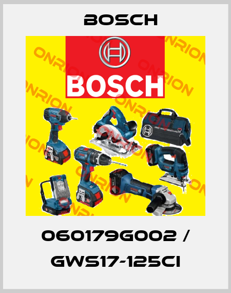 060179G002 / GWS17-125CI Bosch