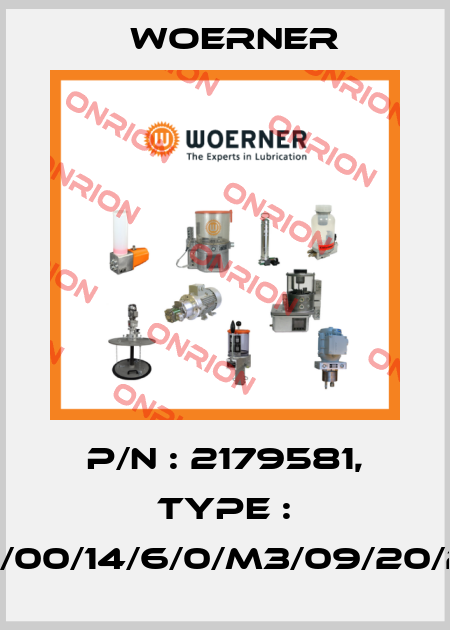 P/N : 2179581, Type : VPB-B/00/14/6/0/M3/09/20/20/20/ Woerner