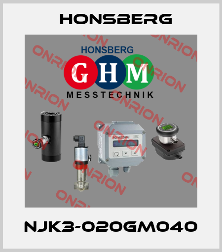 NJK3-020GM040 Honsberg