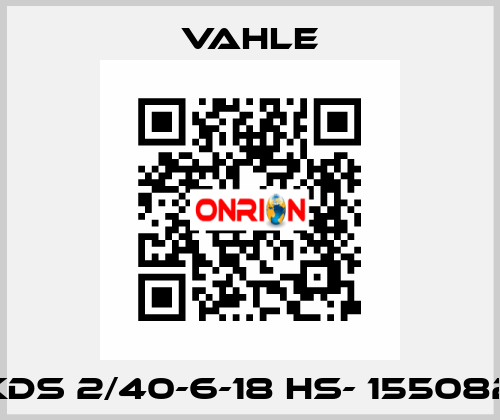 KDS 2/40-6-18 HS- 155082 Vahle