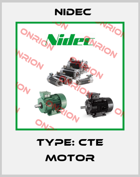 Type: CTE Motor Nidec