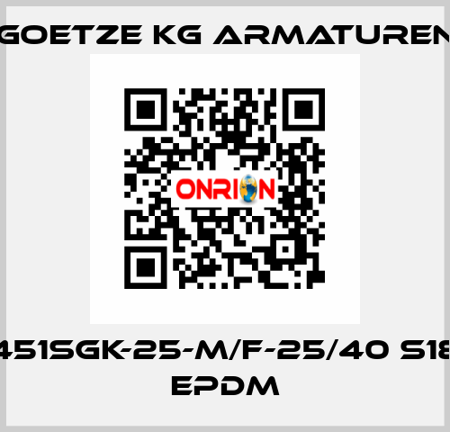 451sGK-25-m/f-25/40 S18 EPDM Goetze KG Armaturen