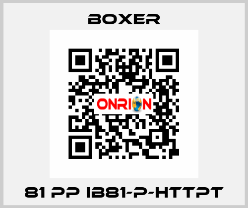 81 PP IB81-P-HTTPT Boxer