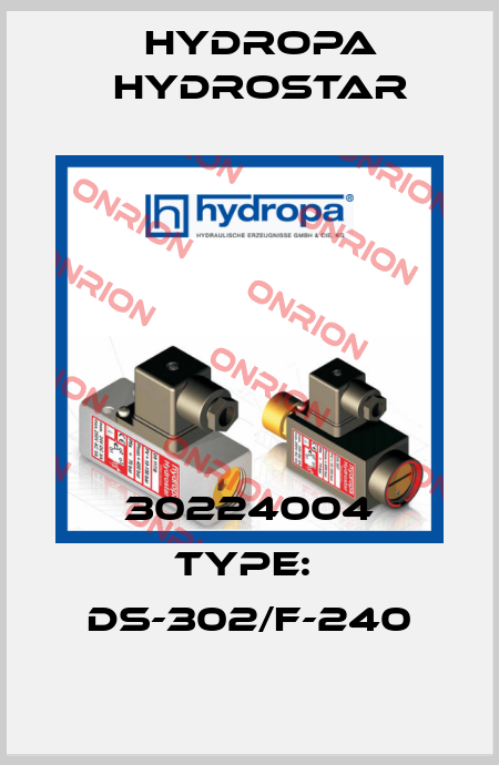 30224004 Type:  DS-302/F-240 Hydropa Hydrostar