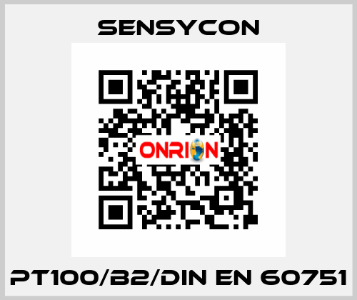 PT100/B2/DIN EN 60751 SENSYCON