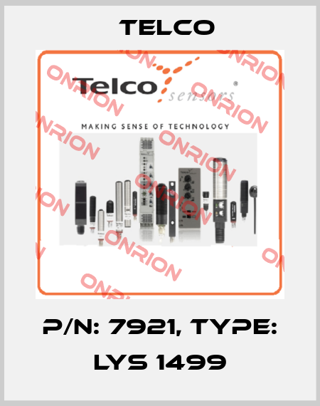 p/n: 7921, Type: LYS 1499 Telco