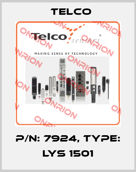 p/n: 7924, Type: LYS 1501 Telco