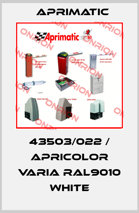43503/022 / APRICOLOR VARIA RAL9010 White Aprimatic