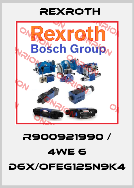 R900921990 / 4WE 6 D6X/OFEG125N9K4 Rexroth