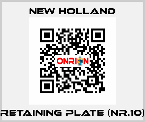 Retaining plate (Nr.10) New Holland