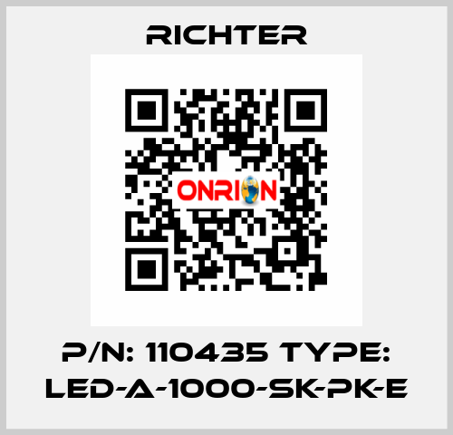 p/n: 110435 type: LED-A-1000-SK-PK-E RICHTER