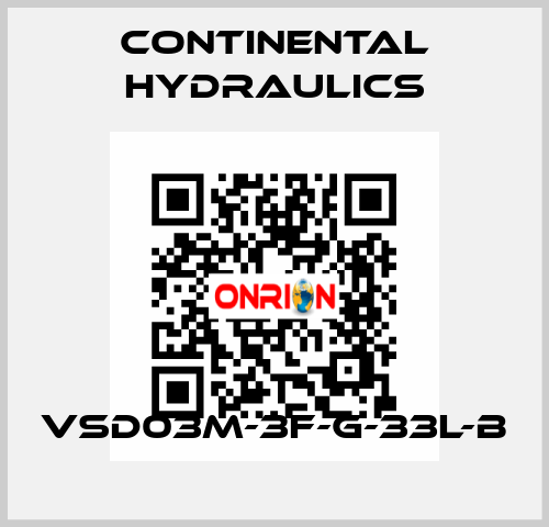 VSD03M-3F-G-33L-B Continental Hydraulics