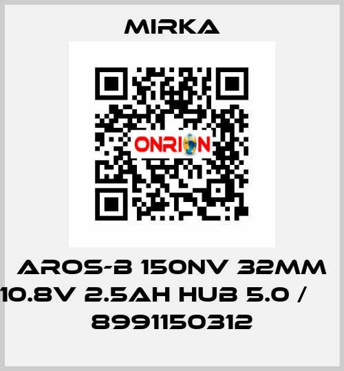 AROS-B 150NV 32mm 10.8V 2.5Ah Hub 5.0 /      8991150312 Mirka