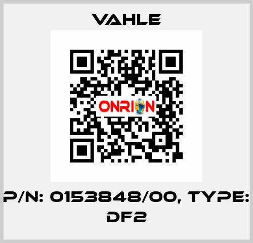 P/n: 0153848/00, Type: DF2 Vahle