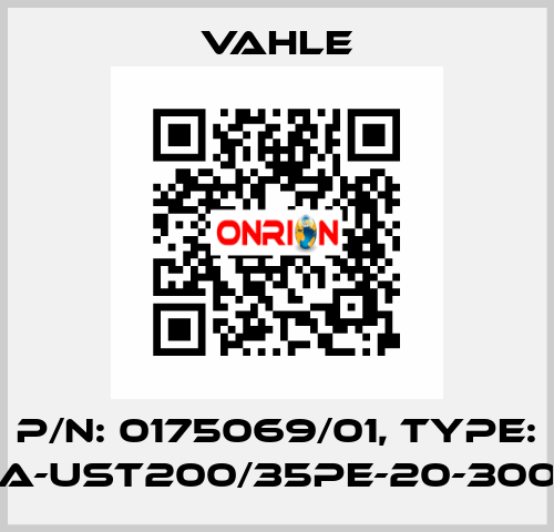 P/n: 0175069/01, Type: SA-UST200/35PE-20-3000 Vahle